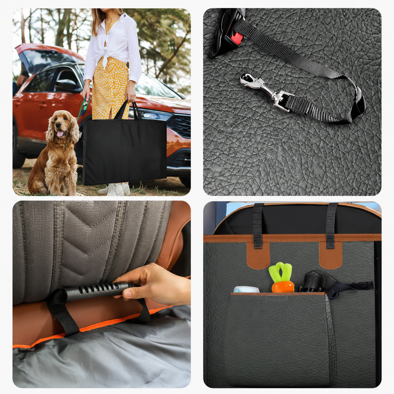Protection de Siège d’Auto pour Chien – Banquette Extensible Ultra Résistante