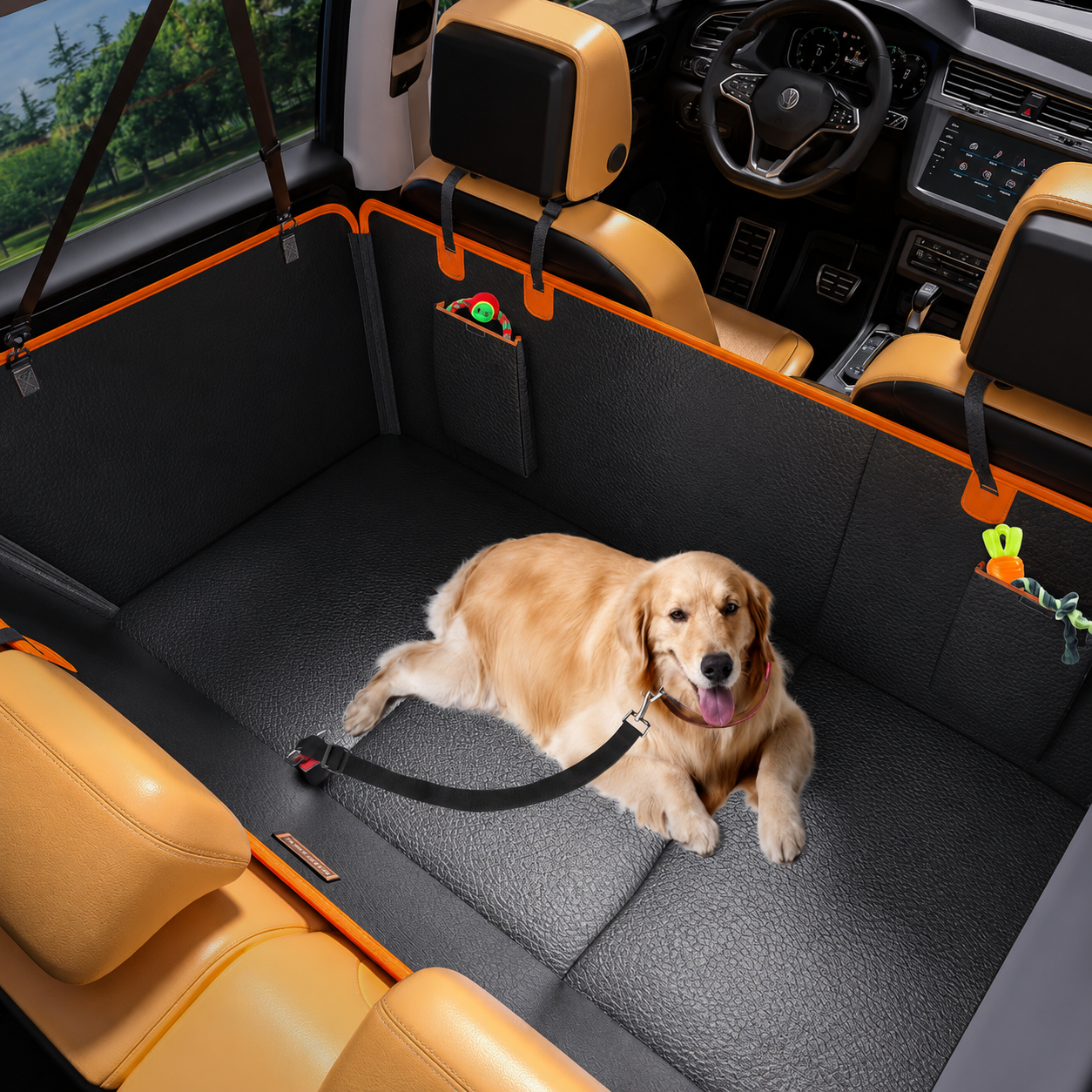 Protection de Siège d’Auto pour Chien – Banquette Extensible Ultra Résistante