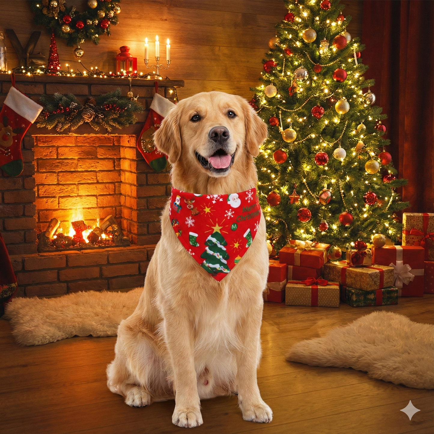 Bandana de Noël pour Chien – Pour des Photos de Fêtes Inoubliables