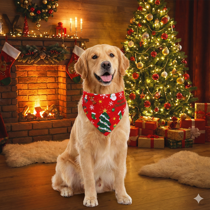 Bandana de Noël pour Chien – Pour des Photos de Fêtes Inoubliables