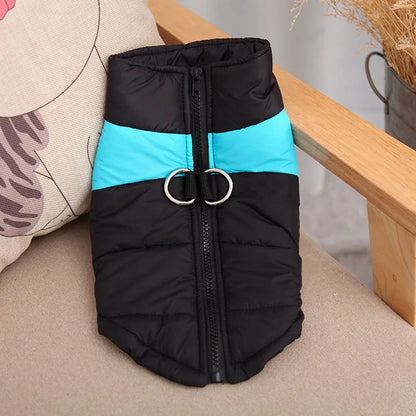 Manteau pou Chien Duo Hiver : Veste Chien 2-en-1 Imperméable avec Harnais de Sécurité