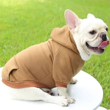 Pull pour chien polaire avec capuche - chaud, doux et facile à enfiler