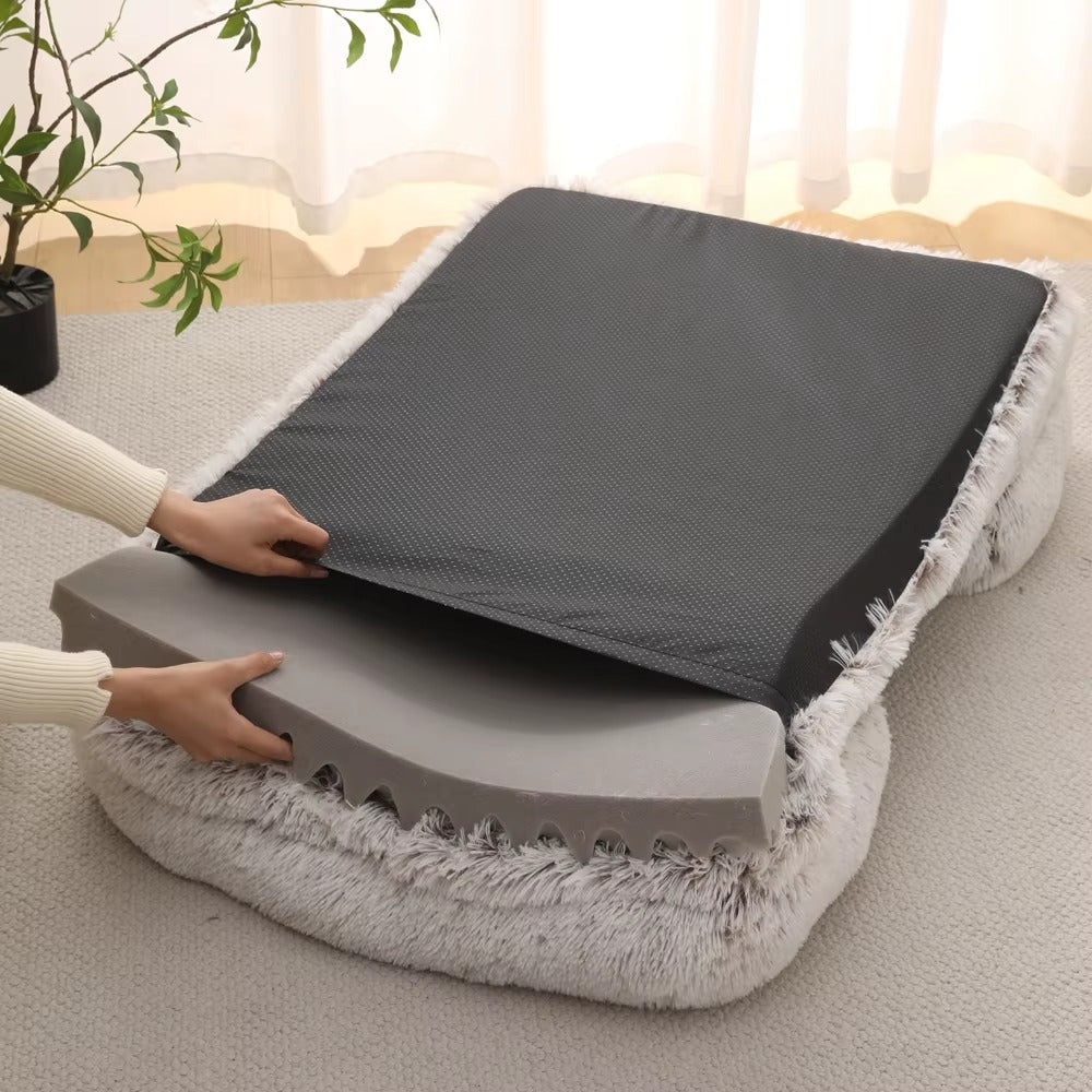 Lit Orthopédique pour Chien  – Mousse Apaisante & Déhoussable