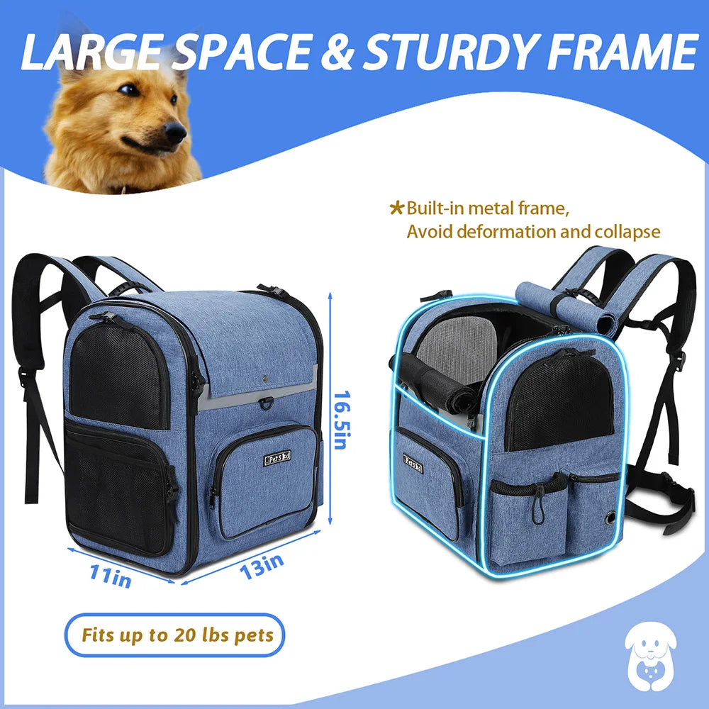Sac a dos pour chien  - Alpha™: Le compagnon de voyage idéal pour votre animal