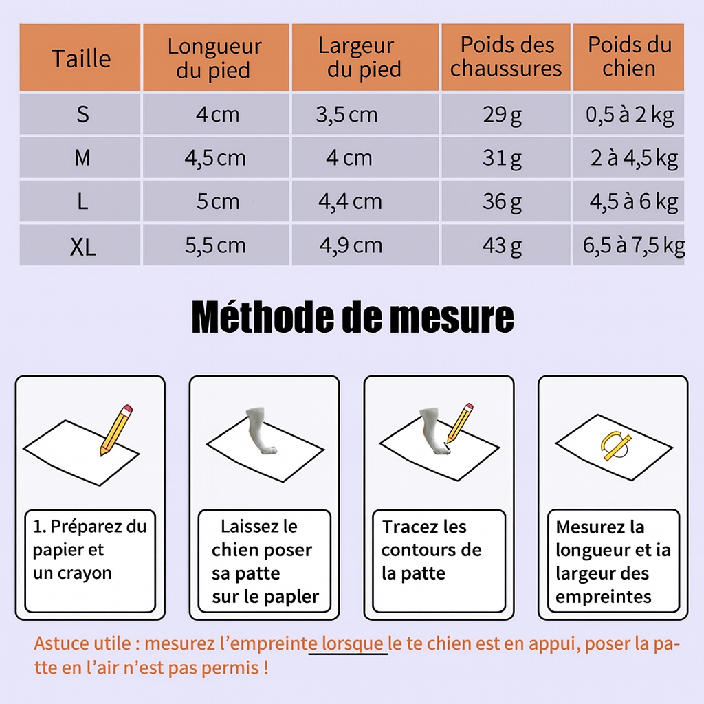 Chaussures chien |respisantes